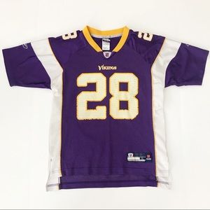 2/$10 Vikings Jersey Size L Youth Adrian Peterson
